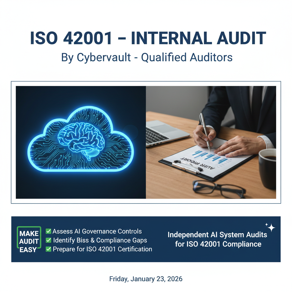 ISO/IEC 42001 – AI – Internal Audit Services – Cybervault – CY301