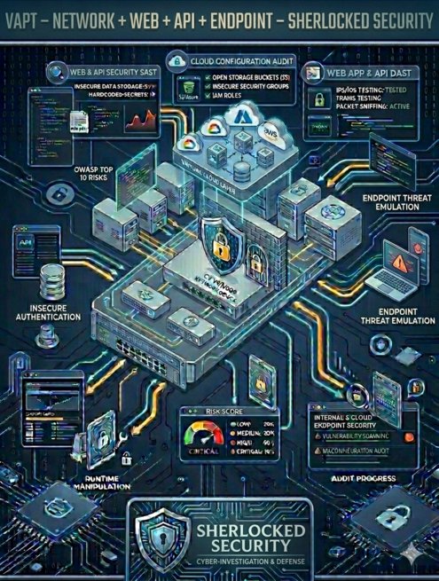 VAPT  – Network + Web + API + End Point  – Sherlocked Security  – SS NWAE002